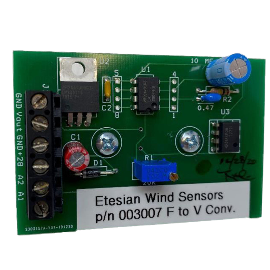 Etesian Circuit Board- Converter Assembly, Frequency to Voltage